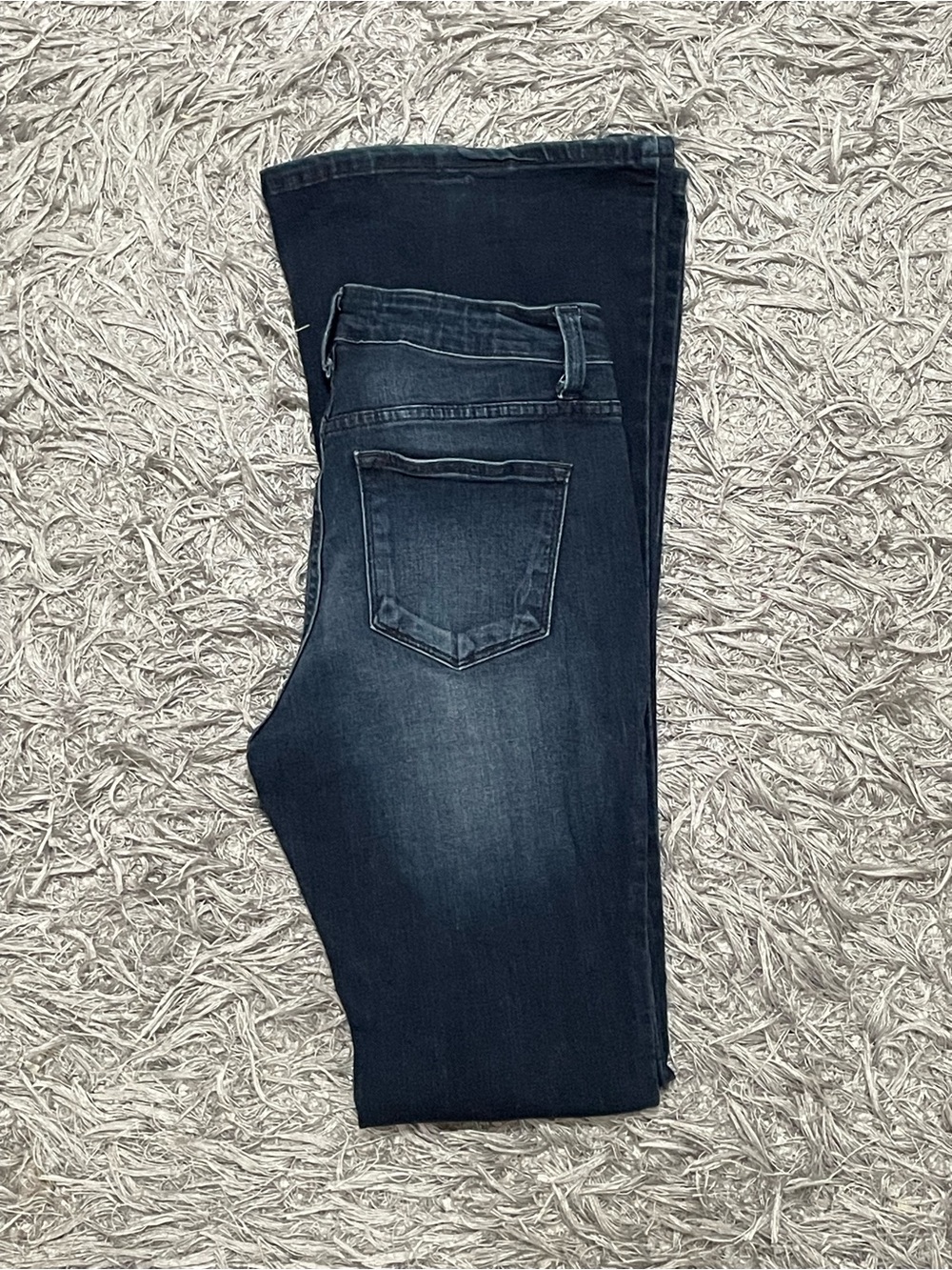 KanCan flare jeans 27 with 35.5” inseam.